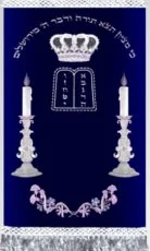 Candlesticks Silver Torah Mantel