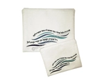 Talis and tefillin bags. Cotton/polyester fabric.