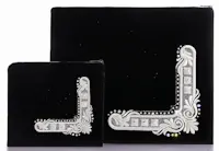 Corner Design with 925 Sterling Silver Cubes